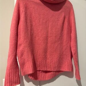 Anthropologie Coral Cowl Neck Sweater